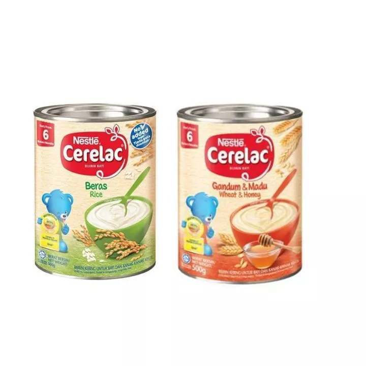 Nestle cetelac อาหารเด็ก 6 เดือน รสข้าว/แป้งผสมนำ้ผึ้ง ขนาด500 g