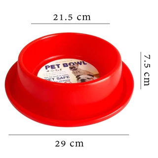 ชามอาหารสัตว์ ชามอาหารสุนัขกันมด ชามน้องหมาน้องแมว พลาสติก มี 2 ขนาด Size M,L 💥คุณภาพดีเกรด A 💥 มีทั้งหมด 4 สีให้เลือก