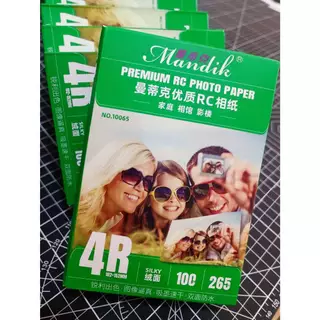 Mandik 265g 4x6 100 แผ่น โฟโต้ ผิวด้านมุก ร้านถ่ายรูปใช้ เคลือบ RC 119 บ. พิเศษ-สินเดือน นี้