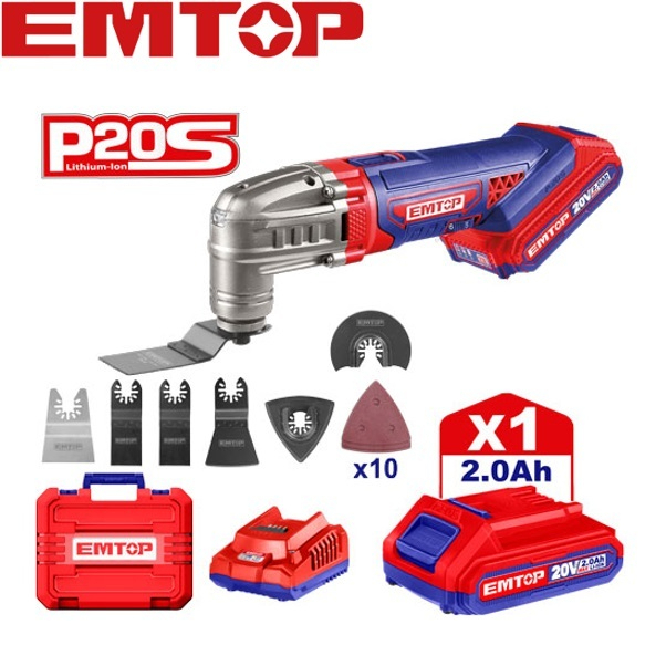 EMTOP เครื่องตัด ขัด เซาะ บาก อเนกประสงค์ รุ่น ELMF20221 ( lithium-Ion multi-tool ) ของแท้