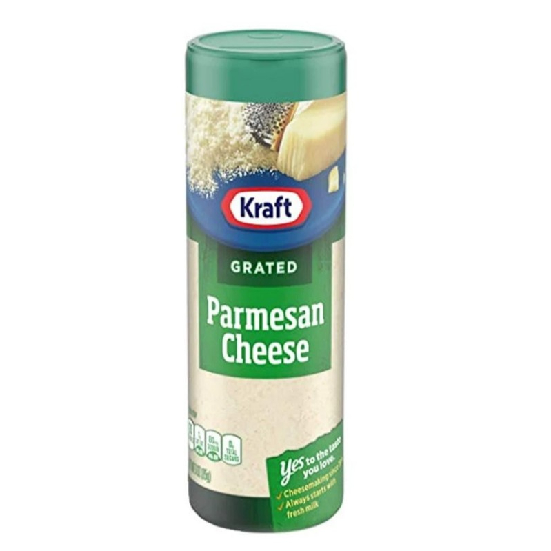 Kraft Grated Parmesan Cheese 85g. คราฟท์ ขูดพาเม ซานชีส