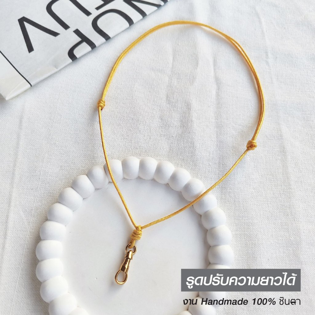 สร้อยคอพระ เชือกร่มมูลี่ เกรดพรีเเมี่ยม Handmade รูปที่ 7