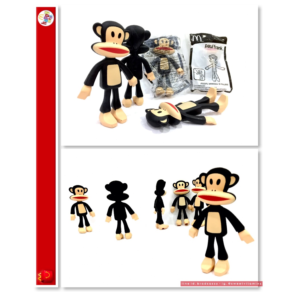 โมเดล Paul Frank ของเล่น ของสะสม จากชุดแฮปปี้มีล ปี 2013 หายากมาก Limited สุดๆ • Paul Frank Model