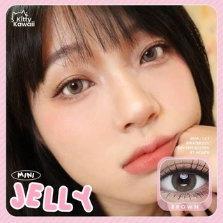 🔥 คอนแทคเลนส์ ✨ขนาดมินิ✨Brown / Gray✨Mini jelly (Kitty kawaii)