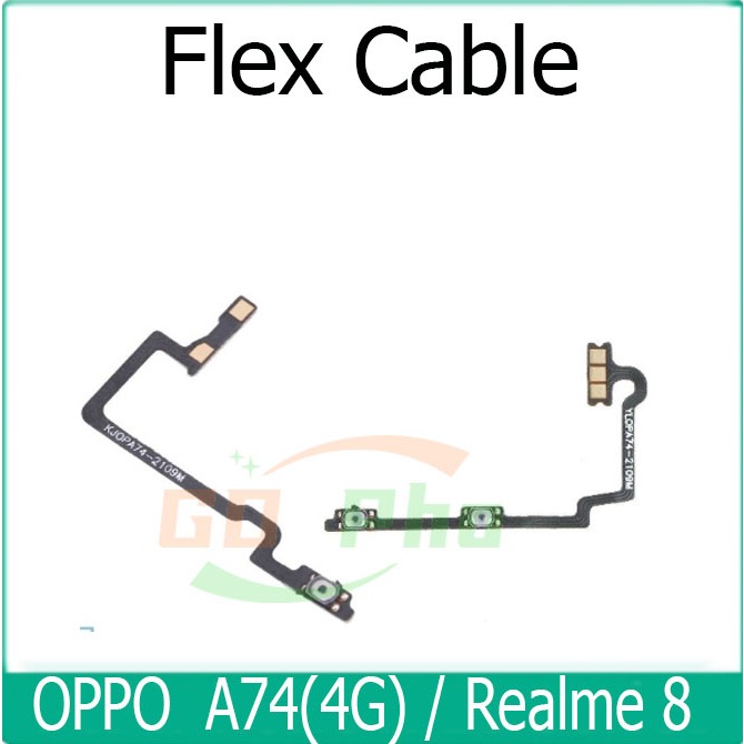 แพรสวิตช์ OPPO A74(4G) , Realme 8switching สวิทช์เปิดปิดและปุ่มปรับระดับเสียง flex cable forA74,Realme flex cable
