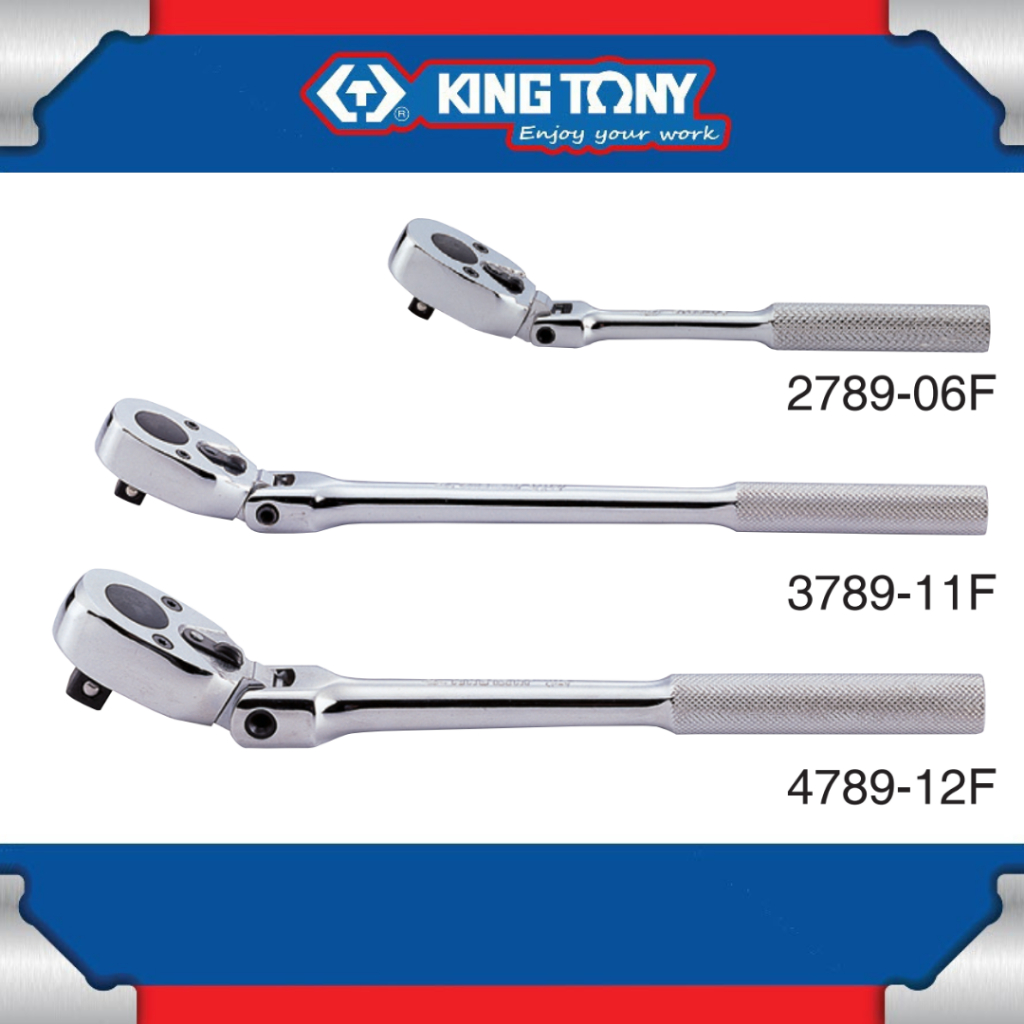 KING TONY ด้ามฟรี หัวไข่ อ่อนตัว งอได้ ขนาด 1/4" , 3/8" , 1/2"