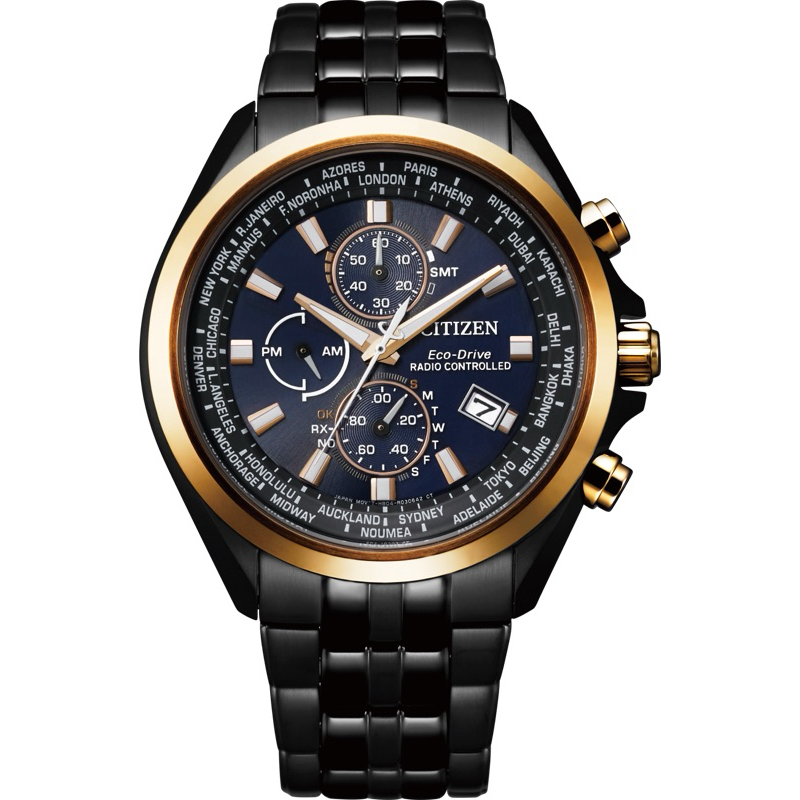 นาฬิกาข้อมือ Citizen Eco-drive Watch Black Dial Men's Watch AT8206-81L