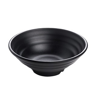[พร้อมส่ง] [Melamine] A5 จานชามเมลามีน ชามเมลามีนเทียม พลาสติก กันกระแทก สีดํา สไตล์ญี่ปุ่น สําหรับใส่ซุป ผง ก๋วยเตี๋ยว