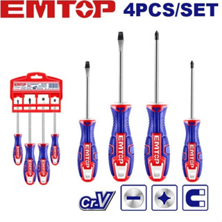 EMTOP ชุดไขควง 4 ตัวชุด (ปากแบน + ปากแฉก) รุ่น ESST0402 ( 4 …