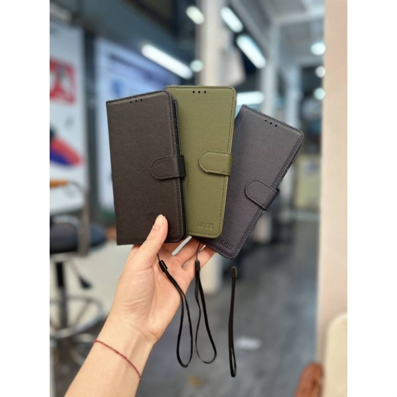 เคสกระเป๋าหนังใส่นามบัตร Samsung  A15 J7prime J4+ S21 S23 พร้อมส่ง