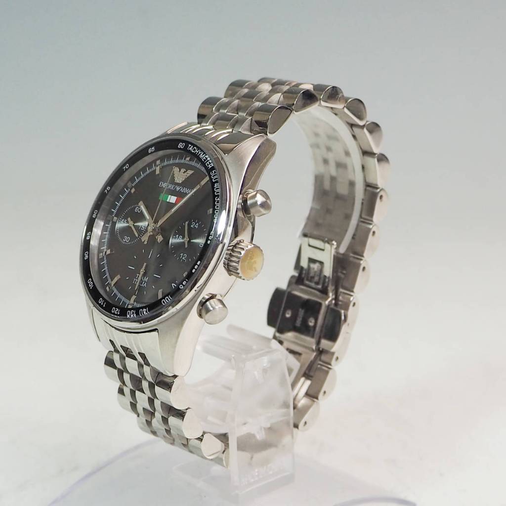 นาฬิกาพร้อมส่งไคะ F.A Emporio Armani Watch For Men Tazio AR5983with black dial stainless steel belt with silver colorค่ะ - รูปที่ 5