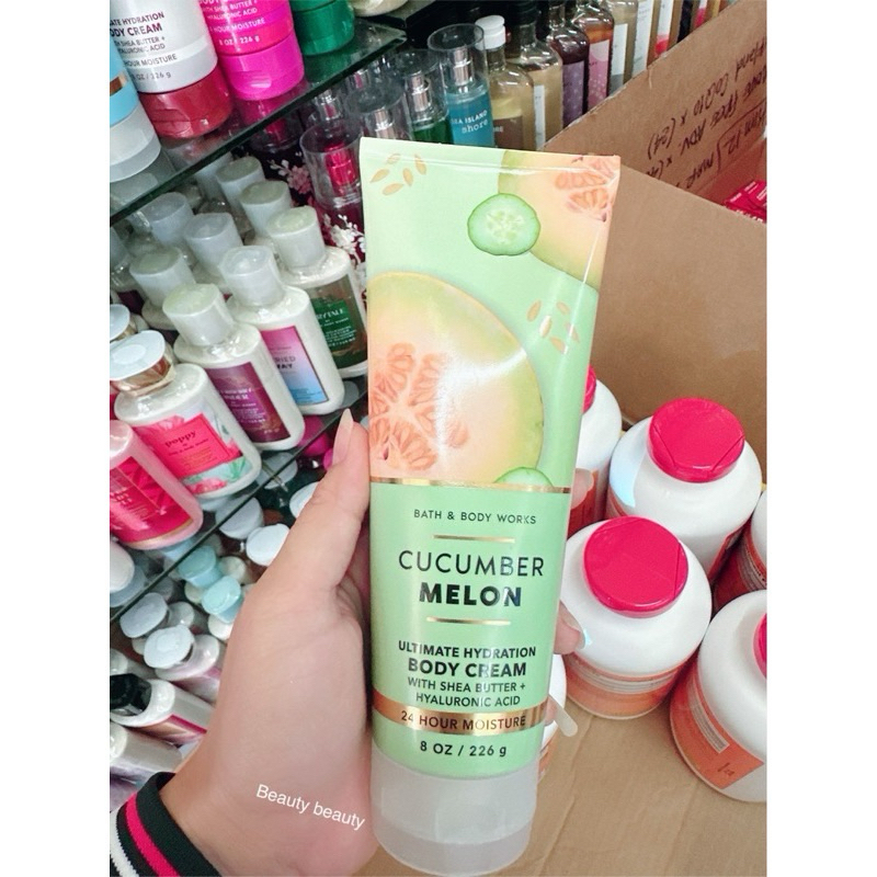 Bath & Body Works Cucumber Melon Body Cream 226ml. ของแท้