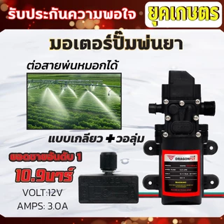 มอเตอร์ปั้มพ่นยา มอเตอร์ปั้มพ่นหมอก 10.9 บาร์ 12โวลล์ ตัดออโต้