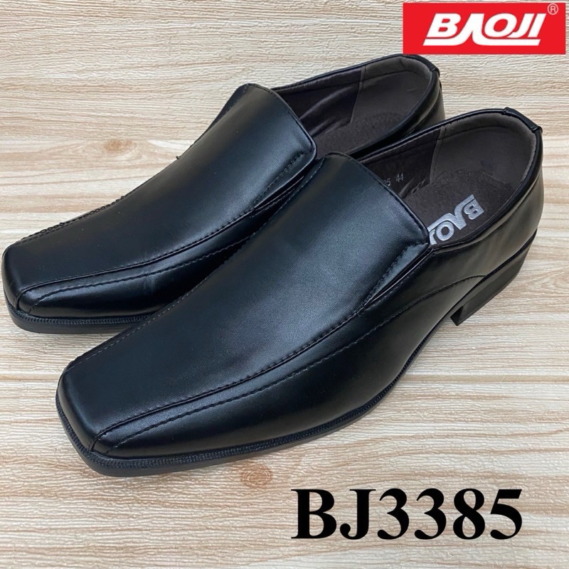 Baoji (บาโอจิ) รองเท้าคัทชูหนัง นักเรียน นักศึกษา หัวตัด รุ่น BJ3385 และ BJ8007