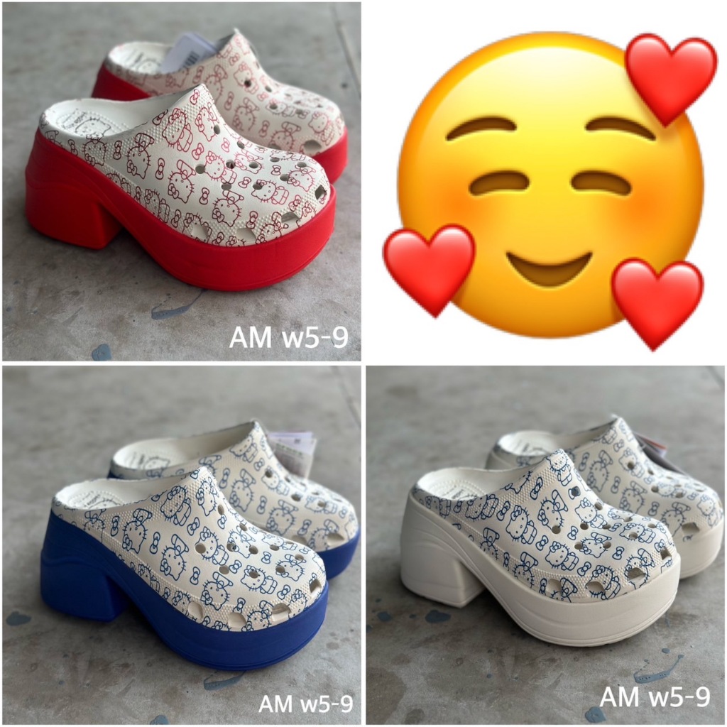 รองเท้าแตะ Cro*s 2024 ใส่สบายสำหรับผู้หญิง วัสดุผลิตจากยางแท้ 100% ขายดีที่สุด Sz W5--W9