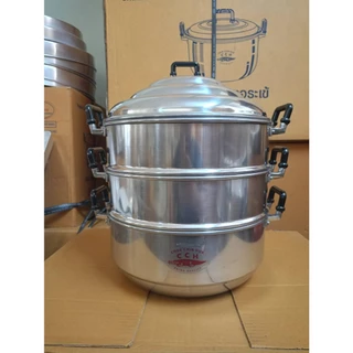 Crocodile Cookware ซึ้ง ตราจระเข้ (เลือกขนาดได้) ขนาด 24 - 44 ซม. ซึ้งนึ่ง หม้อนึ่ง เครื่องครัว