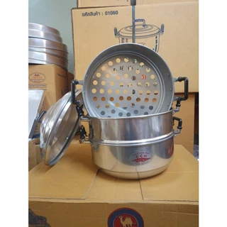 Crocodile Cookware ซึ้ง ตราจระเข้ (เลือกขนาดได้) ขนาด 24 - 44 ซม. ซึ้งนึ่ง หม้อนึ่ง เครื่องครัว