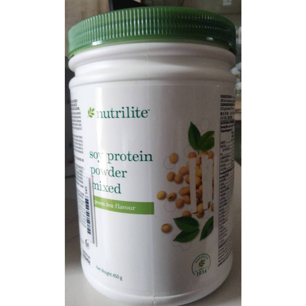 Nutrilite Soy Protein Drink Mix - Green Tea นิวทริไลท์ เครื่องดื่มโปรตีนถั่วเหลืองผสม - รสชาเขียว 450 กรัม