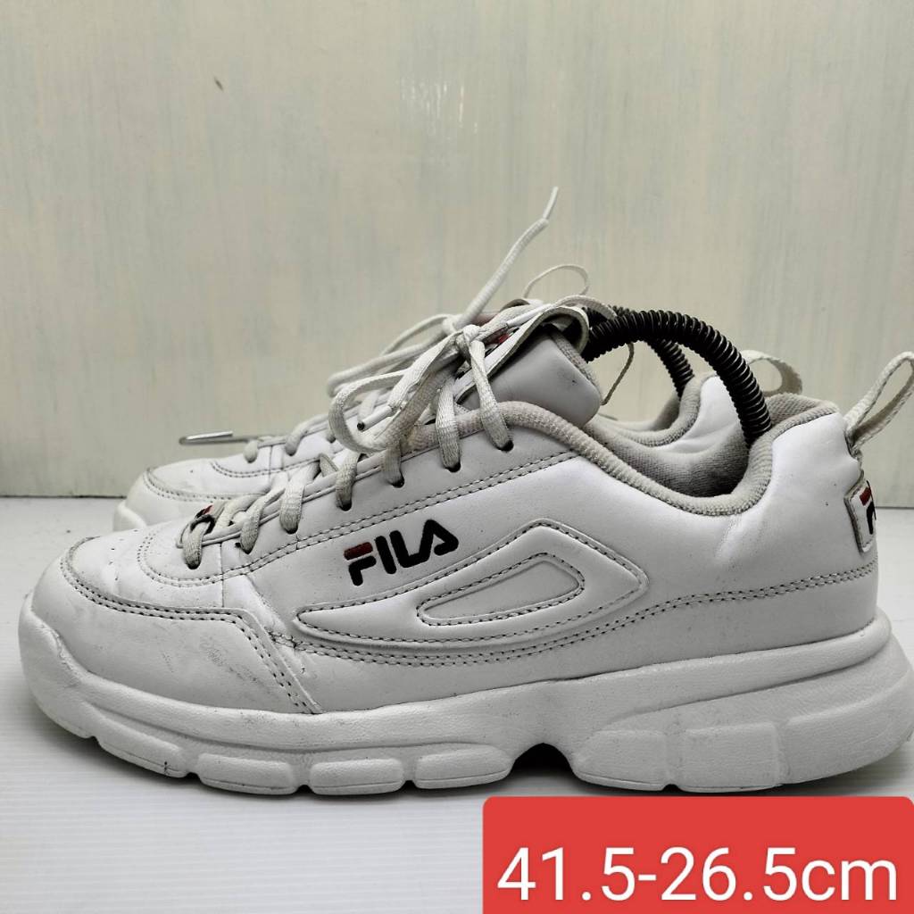 รองเท้าผ้าใบมือสอง fila disruptor size 41.5-26.5 cm