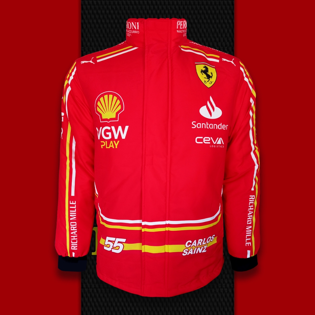 เสื้อแจ็คเก็ตแขนยาว เสื้อโค้ท พิมพ์ลาย F1 ทีม ซานตานเดอร์ JK0013 แนวสตรีทแฟชั่น สวมใส่ได้ทุกโอกาส ไซส์ S-3XL