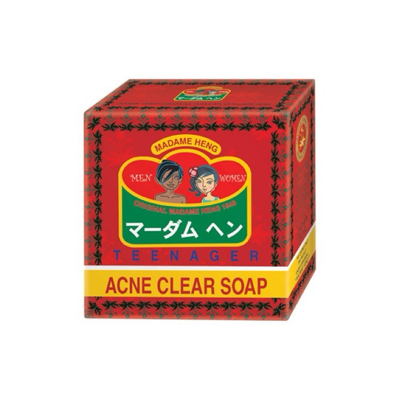 Madame Heng มาดามเฮง สบู่สมุนไพร แอคเน่ เคลียร์ ล้างหน้า คุมมัน ลดสิว 150กรัม
