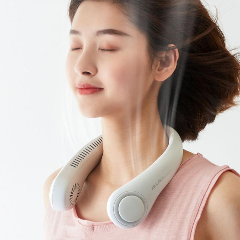พัดลมคล้องคอ ชาร์จ USB สะดวกสบายจาก EgoHome พร้อม 3 ระดับความเร็วลม, พัดลมคล้องคอขนาดเล็ก (RF-01)