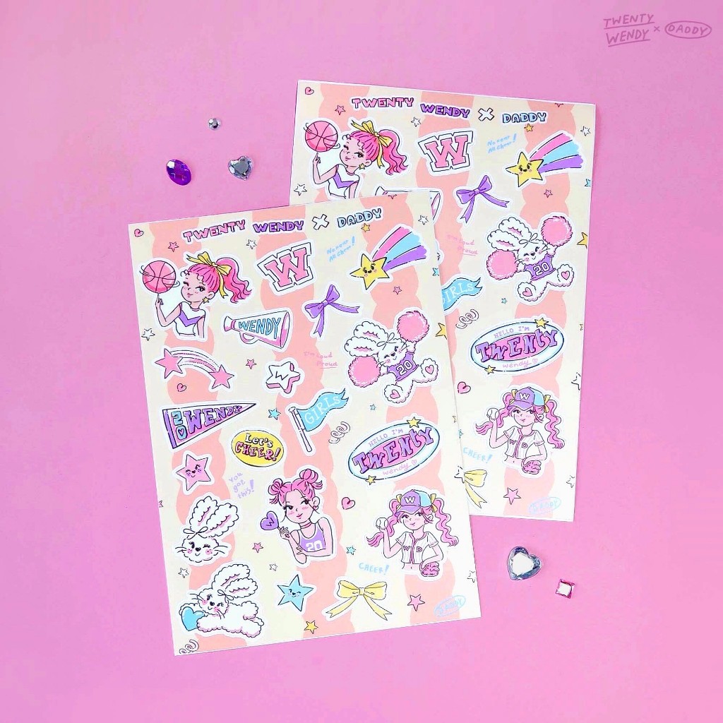 DADDY | Twenty Wendy x Daddy Sticker A5 สติ๊กเกอร์ ลายน้อง wendy สุดน่ารัก