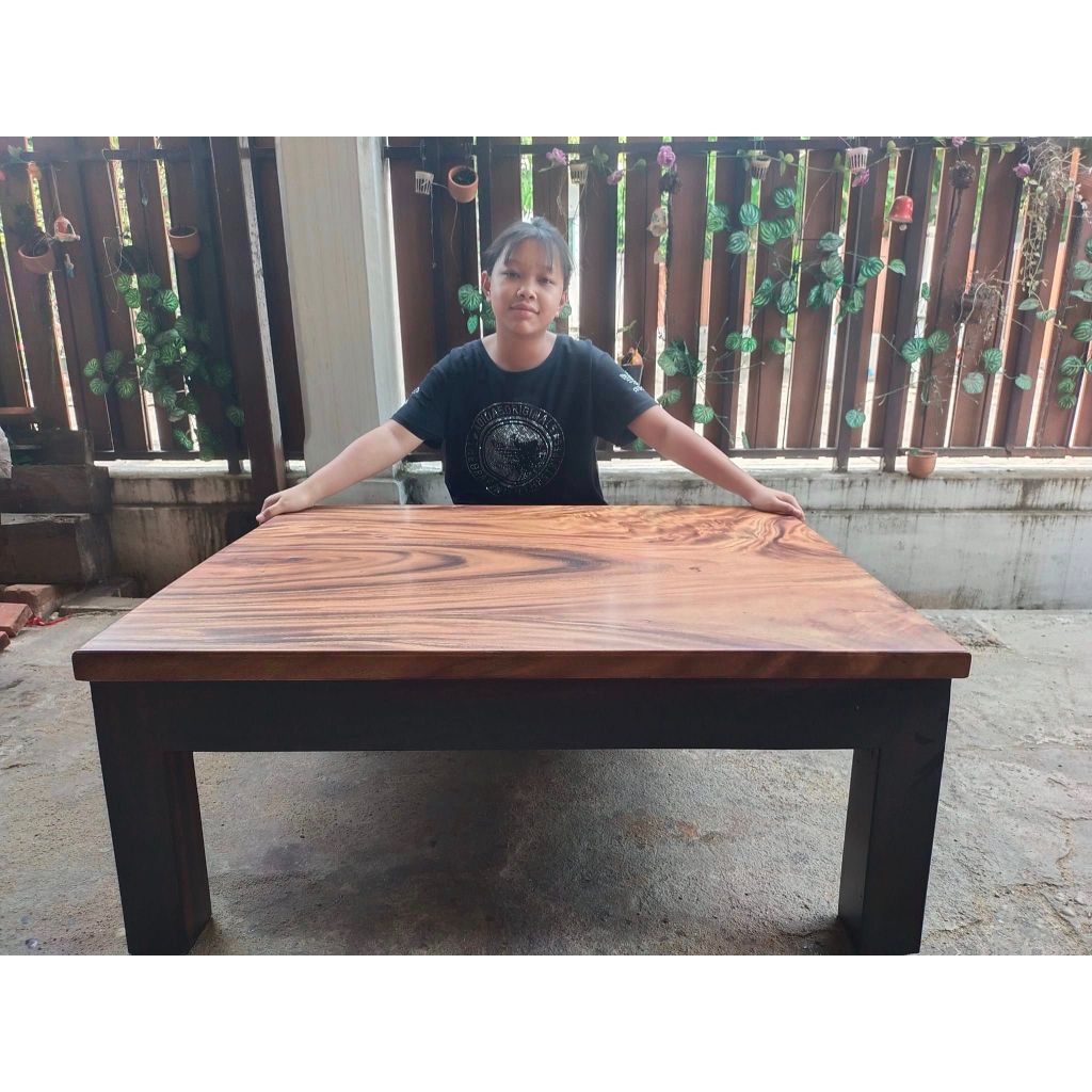 โต๊ะญี่ปุ่น  โต๊ะไม้ ก80xย100xส40