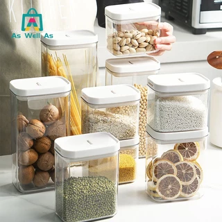 As Well As กล่องเก็บอาหารแห้งพร้อมฝาปิดผนึก สำหรับใส่เครื่องปรุง เครื่องเทศ อาหารแห้ง