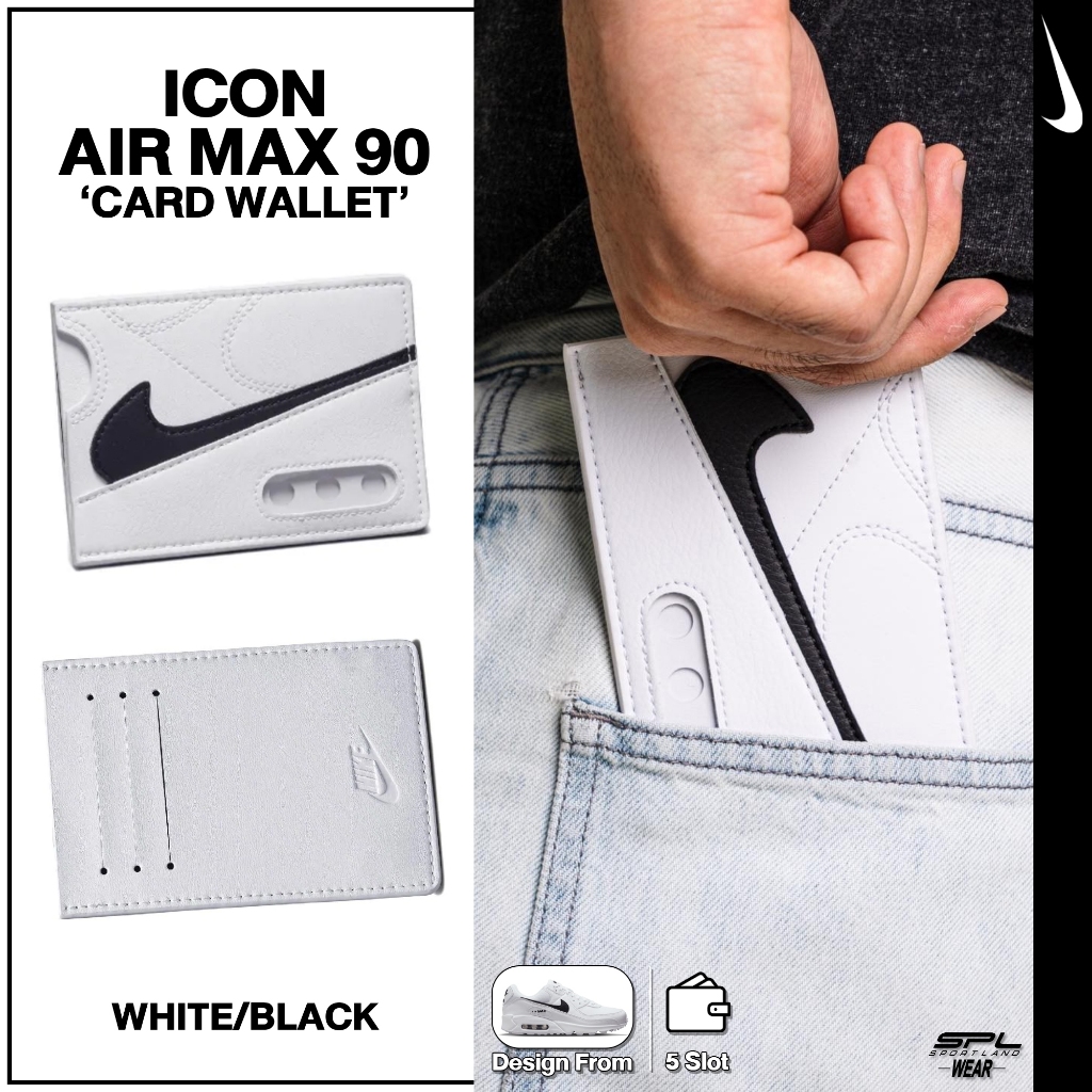 Nike ไนกี้ กระเป๋าใส่บัตร กระเป๋าใส่การ์ด Nike Icon Air Max 90 N.100.9740.102 (1120)
