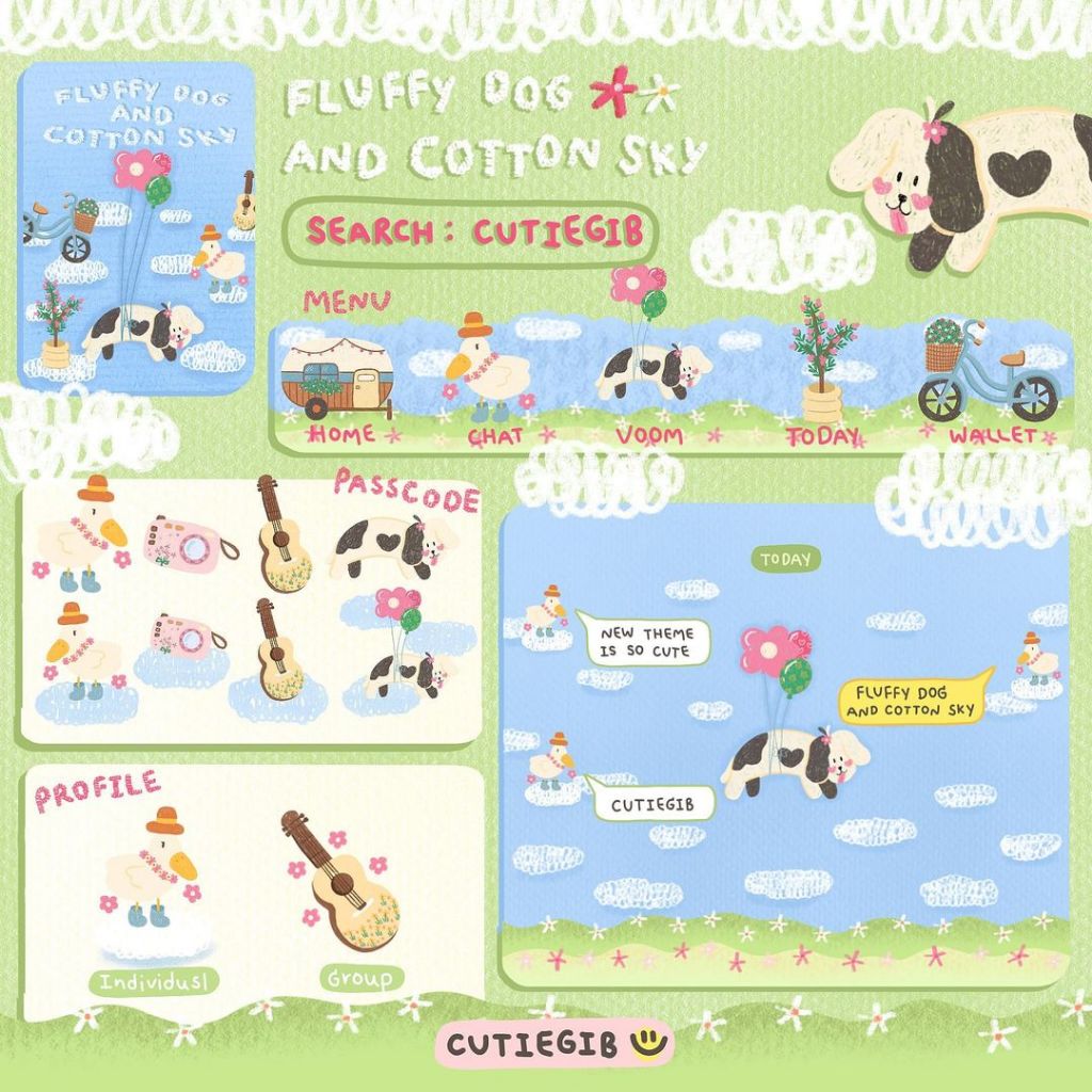ธีมไลน์หมา murmur สุดน่ารัก โทนสีพาสเทล ราคาถูก🐶💖 | ใช้ได้ตลอด ไม่หมดอายุ ได้รับสินค้าภายในวันที่สั่ง