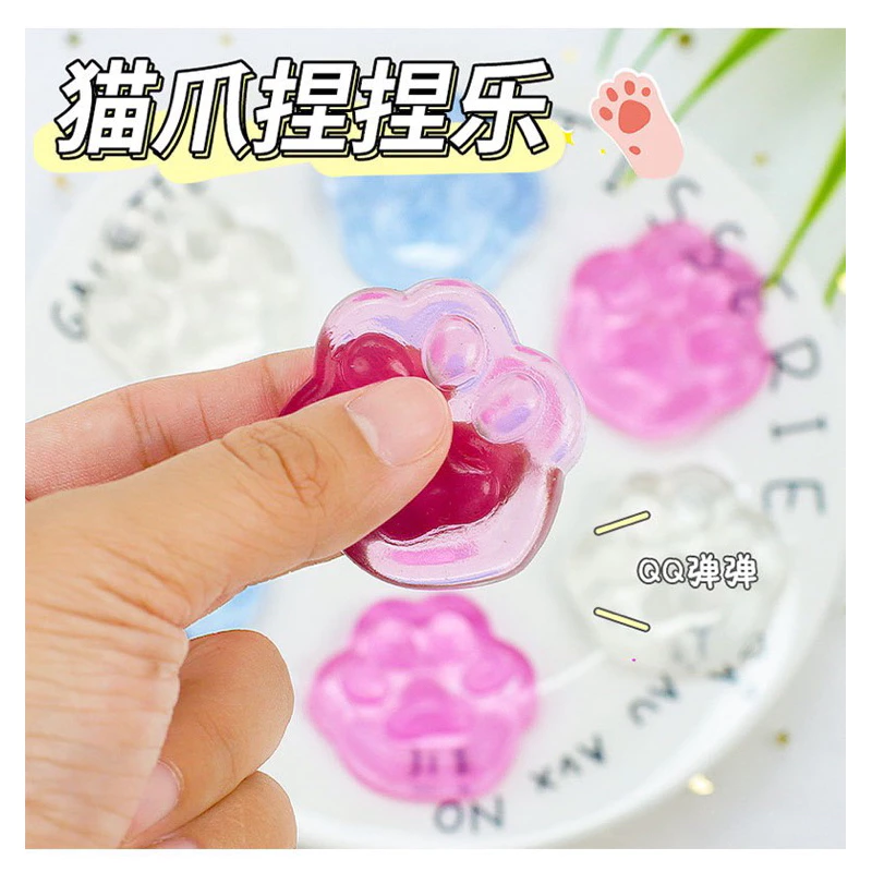 สกุชชี่อุ้งเท้าแมว ของเล่นบีบ บรรเทาความเครียด thumbnail 7