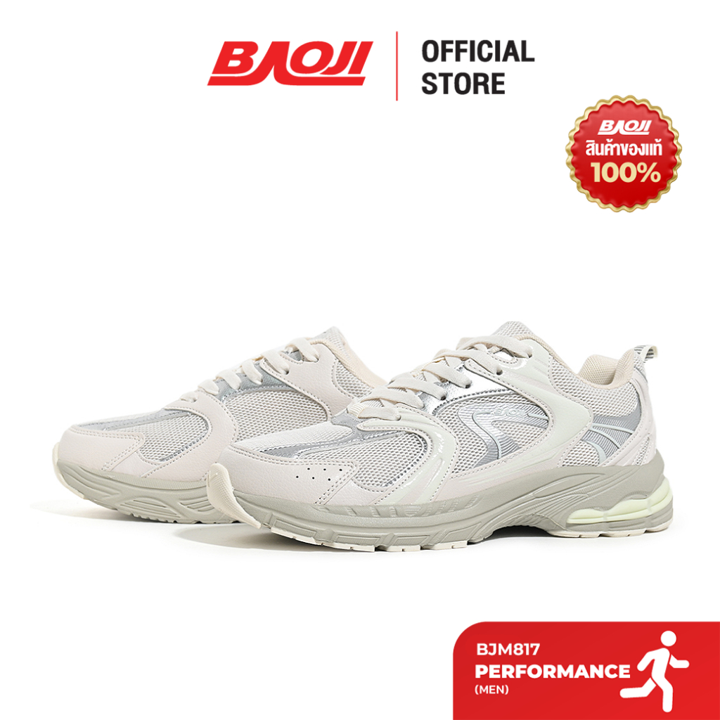 BAOJI บาโอจิ รองเท้าผ้าใบ รองเท้าวิ่งผู้ชาย รุ่น BJM817