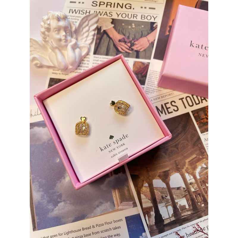 🇺🇸อัลบั้ม ♠️ต่างหู Kate spade🌸*แถมฟรี แป้นทอง 14K‼️ สินค้า พร้อมส่งที่ไทย✅ 1-2วัน🚚