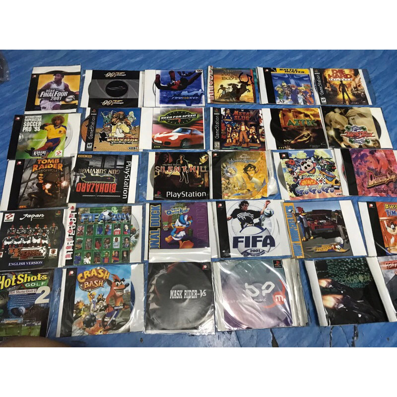 PS1,เกมส์ (32) แผ่นปั๊มรุ่นเก่า หายาก มือ 1 สภาพใส