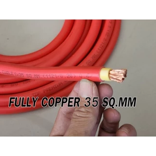 สายพ่วงแบต ย้ำหางปลาหัวท้าย TDP PREMIUM CABLE PCW 35 sq.mm.(1AWG)ทองแดงเต็ม 225A ต่อเนื่อง ต่อแบบ ขนานและอนุกรม