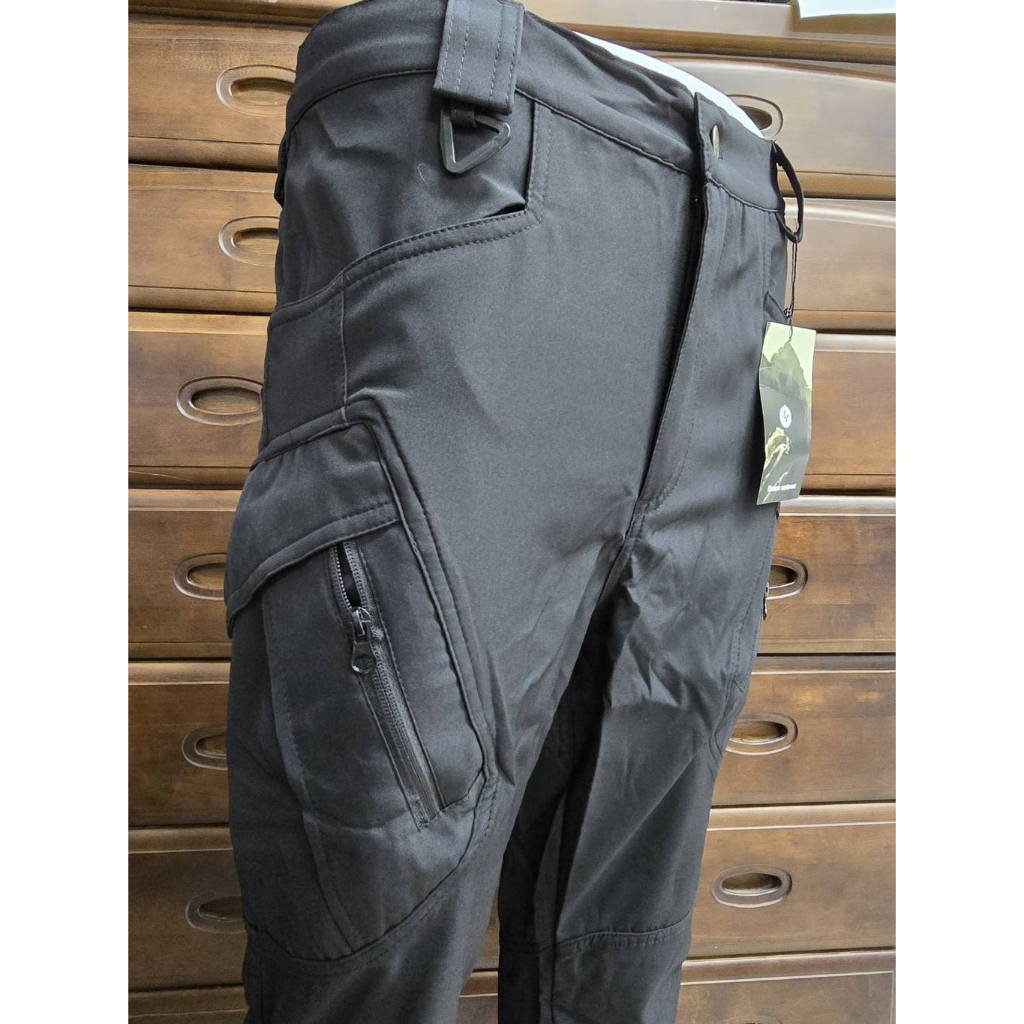 กางเกงคาร์โก้ ผ้ากันน้ำ กางเกงTactical Clothing Man สีดำทรงกระบอก ผู้ชาย