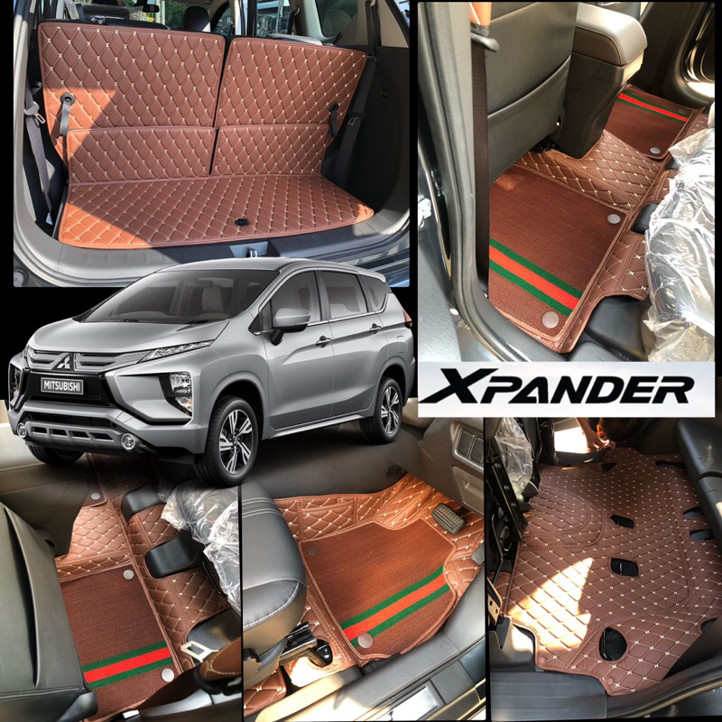 (สินค้าพร้อมส่ง XPE 2ชั้น  โรงงานส่งตรง)Expender 2015-2020(ฟรี!!!หมอนรองคอ+สายคาดเบล์+รองเเขน)Mathตามสีพรมที่กดสั่ง