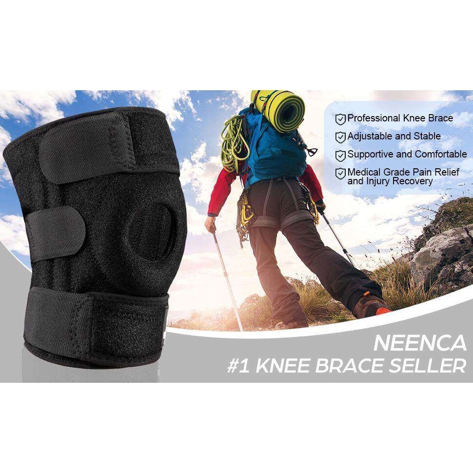 NEENCA Kneepad วงเดือนฉีกขาด, ACL ร้อม Side Stabilizer และ Patella Gel Pad, สายรัดปรับระดับได้, สายรัดพยุงเข่า - รูปที่ 6