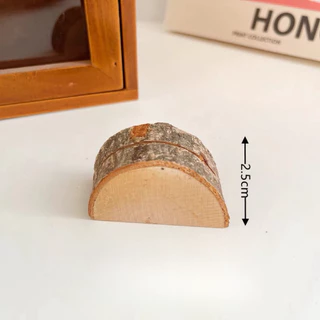 OurHome [พร้อมส่ง] ที่ใส่บันทึกข้อความไม้ Wooden message memo holder ตกแต่งโต๊ะ คลิปภาพ แฮนด์เมด ของตกแต่งบ้าน