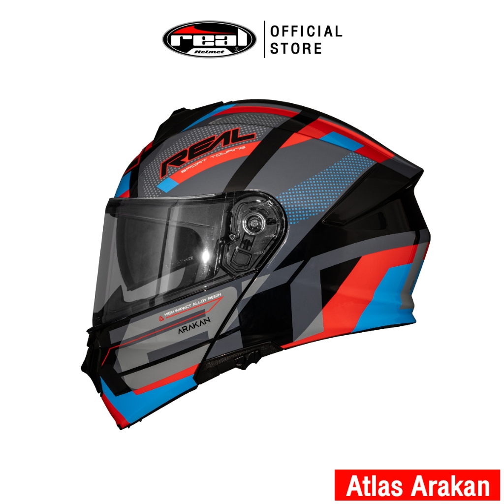 Real Helmets หมวกกันน็อคยกคาง Atlas Arakan