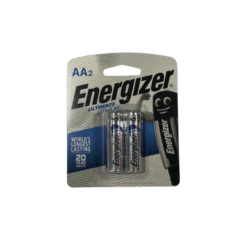 ถ่านEnergizer Ultimate Lithium AA/AAA 1.2Vแพค2ก้อน(ชาร์จไม่ได้)