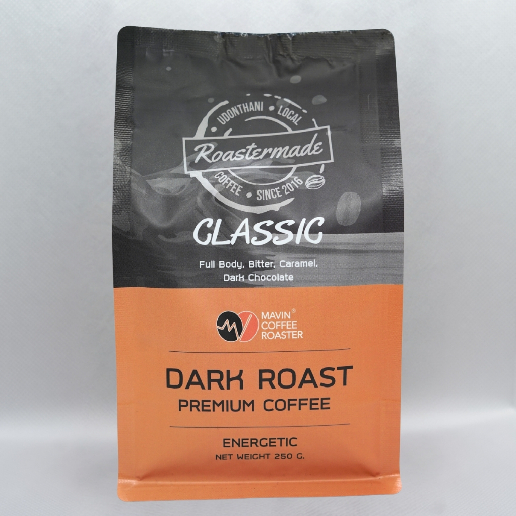 เมล็ดกาแฟ มาวิน คลาสสิค คั่วเข้ม 250 g (Classic Mavin Coffee Bean)