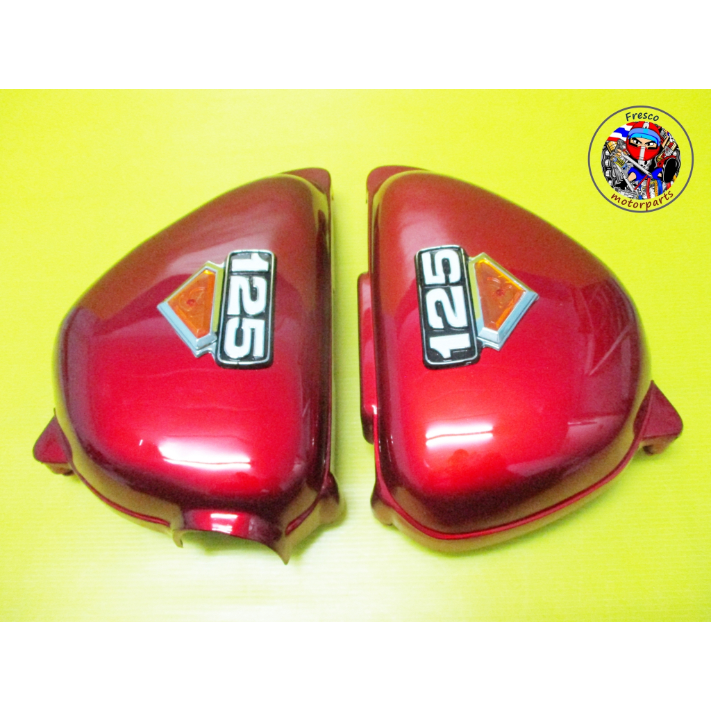 ฝากระเป๋าข้าง HONDA CB100 CB125 CB125S Side Cover Plastic "Red"