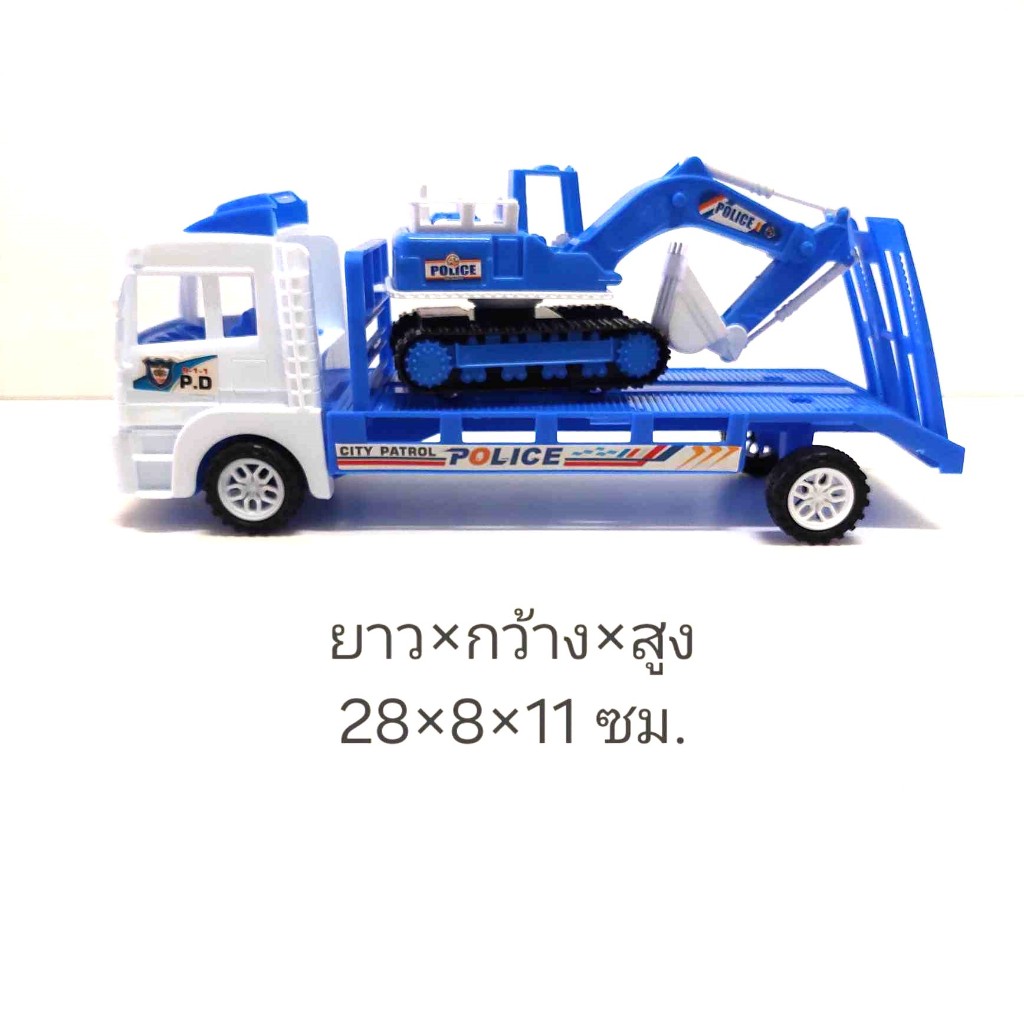 รถบรรทุกแม็คโคร ของเล่น รถเทลเล่อพ่วง ได้ 2 คัน รูปที่ 5