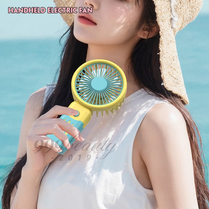 พัดลมพกพา 3 ความเร็ว Mini USB Fan รุ่นใหม่สีสันสดใส พกพาสะดวก พัดลม ควบคุมง่าย พัดลมมือถือ พร้อมส่งทั่วไทย C00025