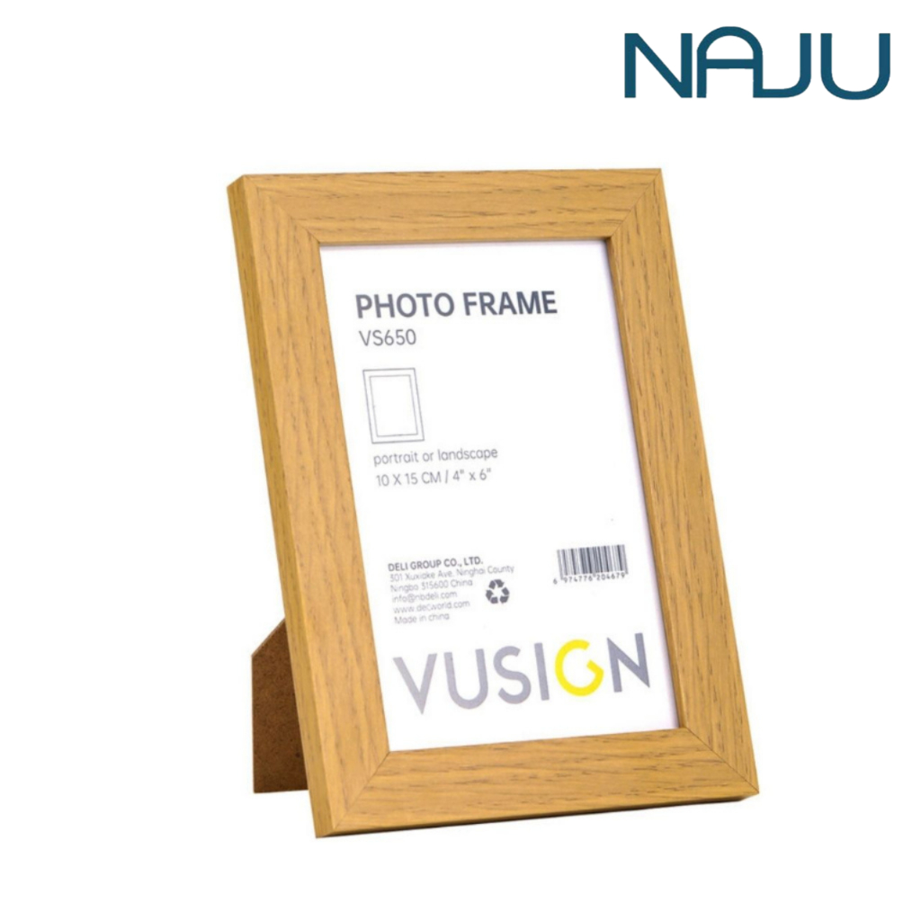 Naju กรอบรูป วัสดุไม้เนื้อแข็ง กรอบรูปติดผนัง กรอบรูปมินิมอล 4x6นิ้ว 5x7นิ้ว 6x8นิ้ว A4 วัสดุโปร่งใส