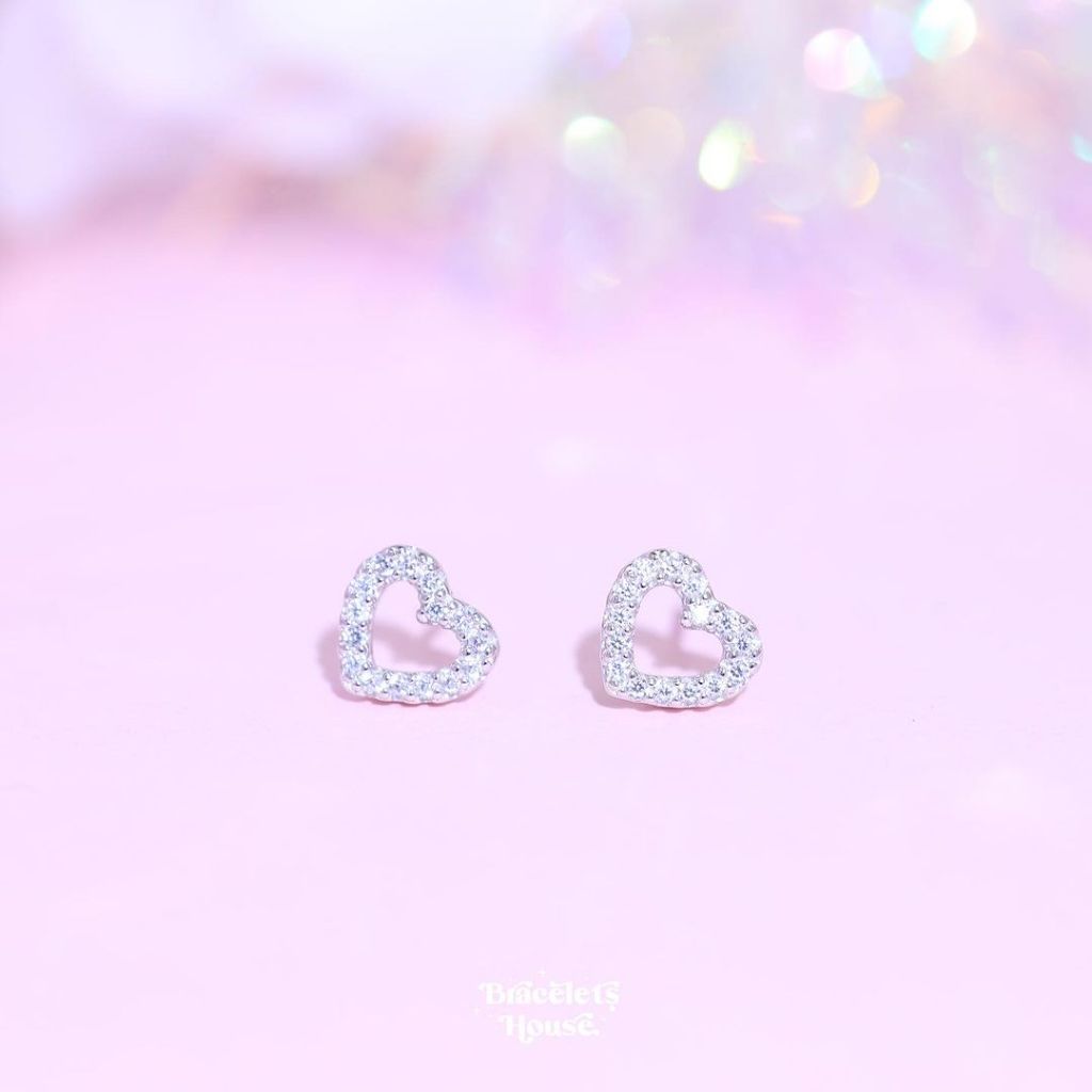 ต่างหูเงินแท้ Luv Diamond ส่งฟรี EMS !
