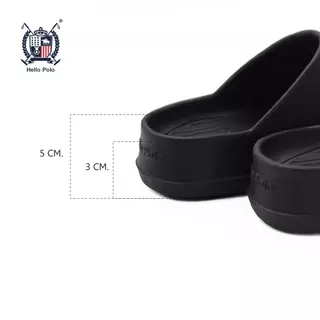 Hello Polo รองเท้าหัวโตผู้ชายผู้หญิง 3.5cm พื้นหนา กันลื่น แฟชั่น ลําลอง เหมาะกับฤดู รองเท้านิ่มเหมือนเหยียบขี้ HP8034