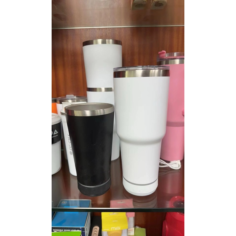 [ใหม่ล่าสุด‼️]แก้วลำโพงบลูทูธ 2in1 แก้วเบียร์ 473ml. ฟังเพลงขณะดื่ม แก้วน้ำสแตนเลส พร้อมลำโพงบูลทูธ ขนาด 3 วัตต์